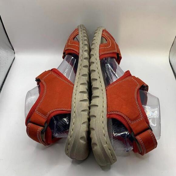 Josef Seibel Lucia 15 Womens Nubuck Leather Strappy Sandals In Red Size 11 - Picture 5 of 10